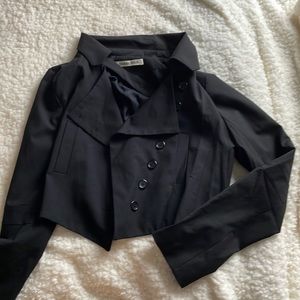 Disables Cropped Blazer in Black- Size T3